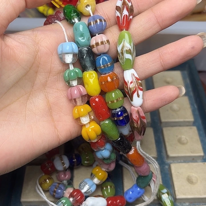 颈饰琉璃2694琉璃一条颜色随机