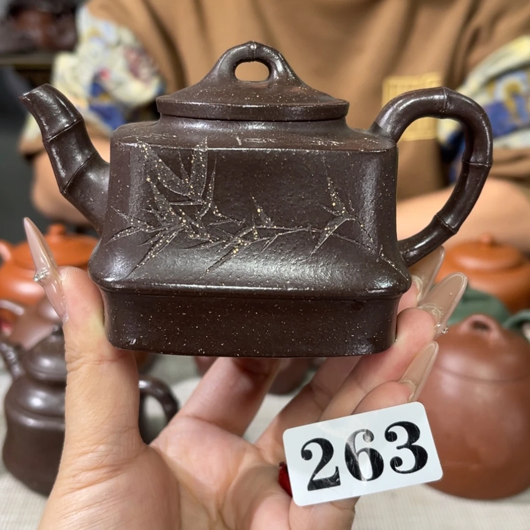 紫砂茶杯宜兴原矿紫砂精品手工