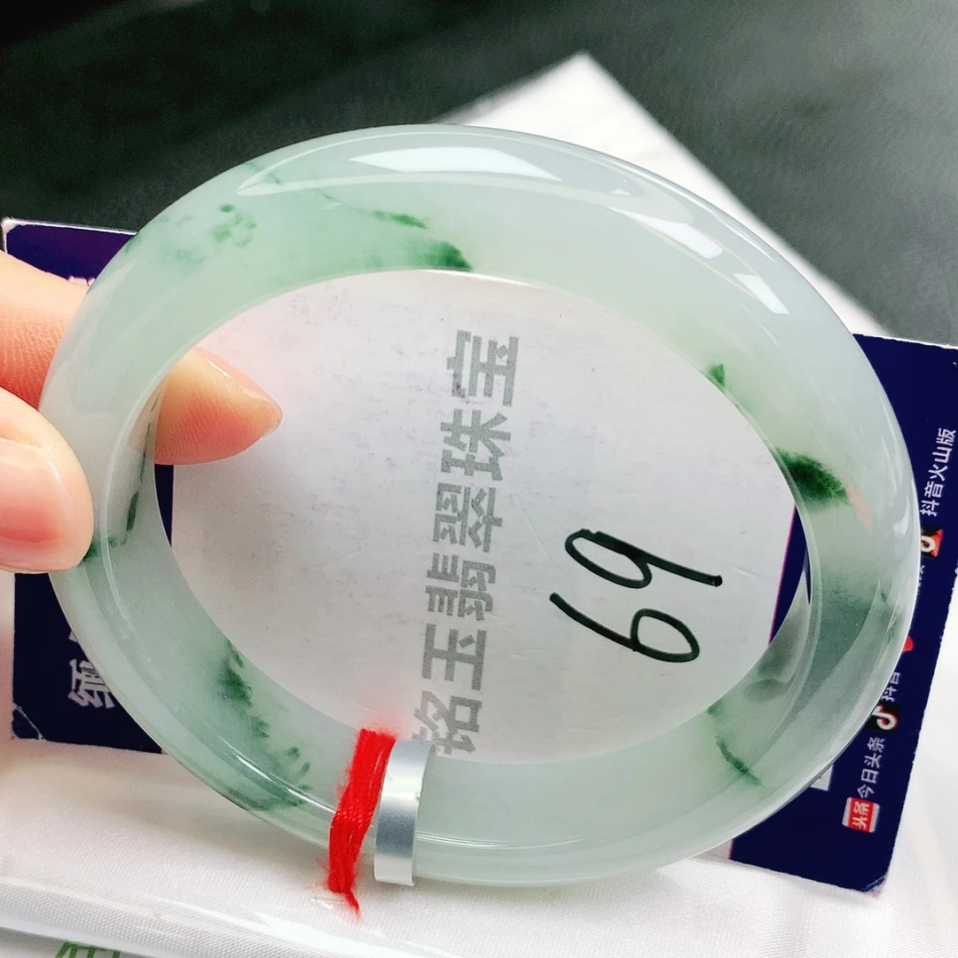 翡翠未镶嵌手镯缅甸天然a货翡翠手镯
