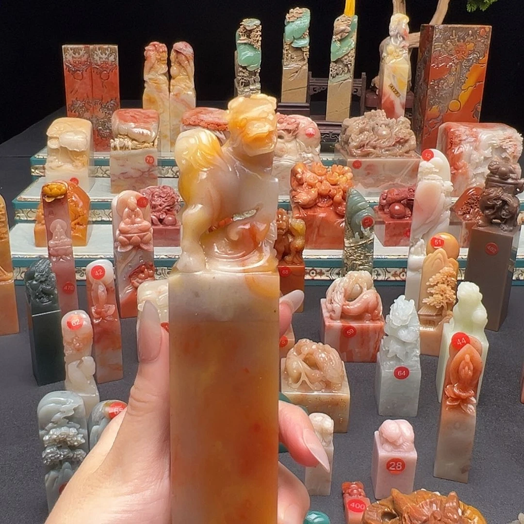 寿山石印石漠*手工制作