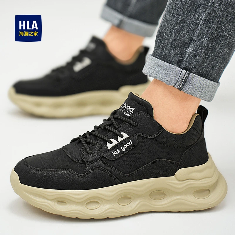 海澜之家男鞋秋冬季2025新款运动休闲鞋男士厚底增高耐磨老爹潮鞋