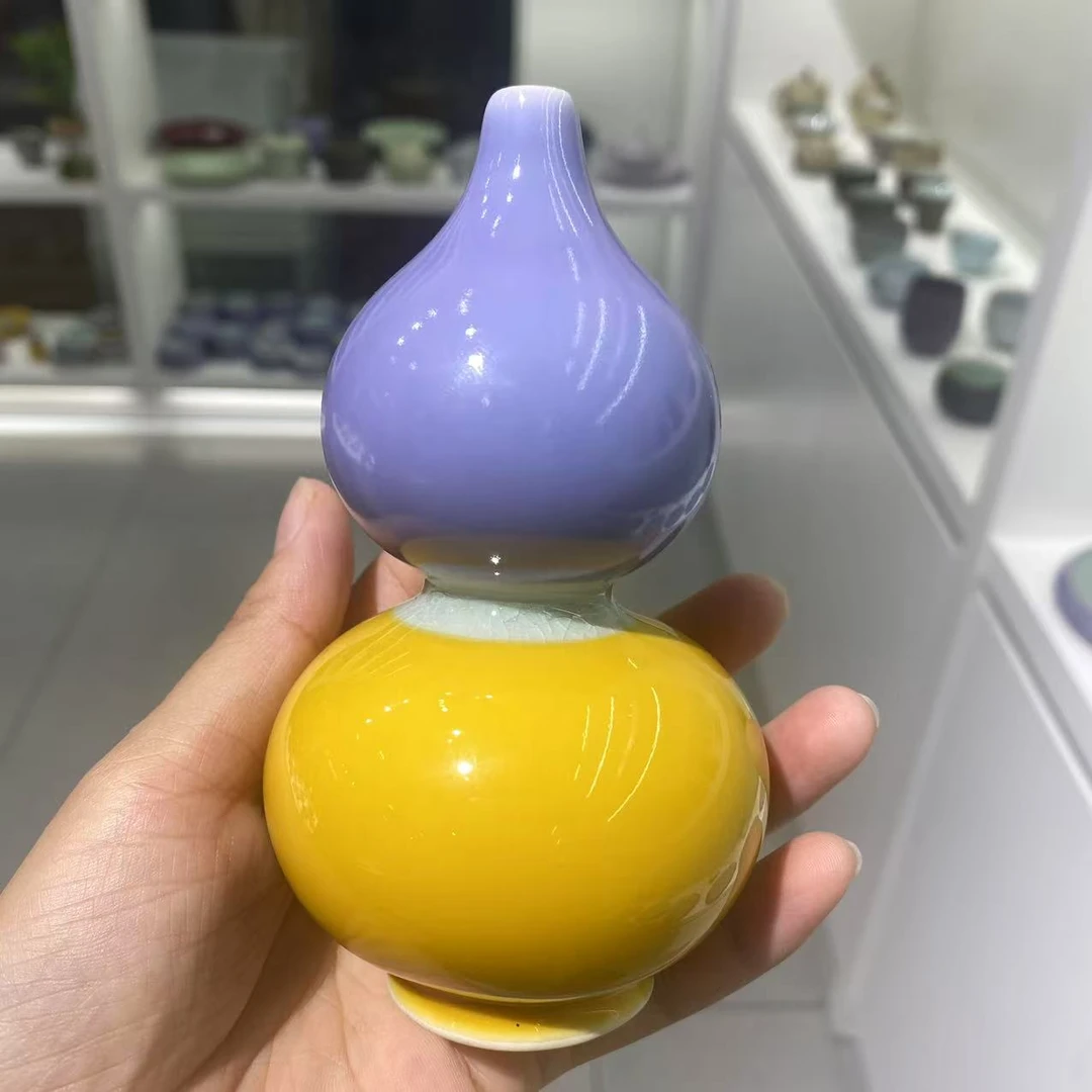 文涛窑-上紫下黄葫芦T3077