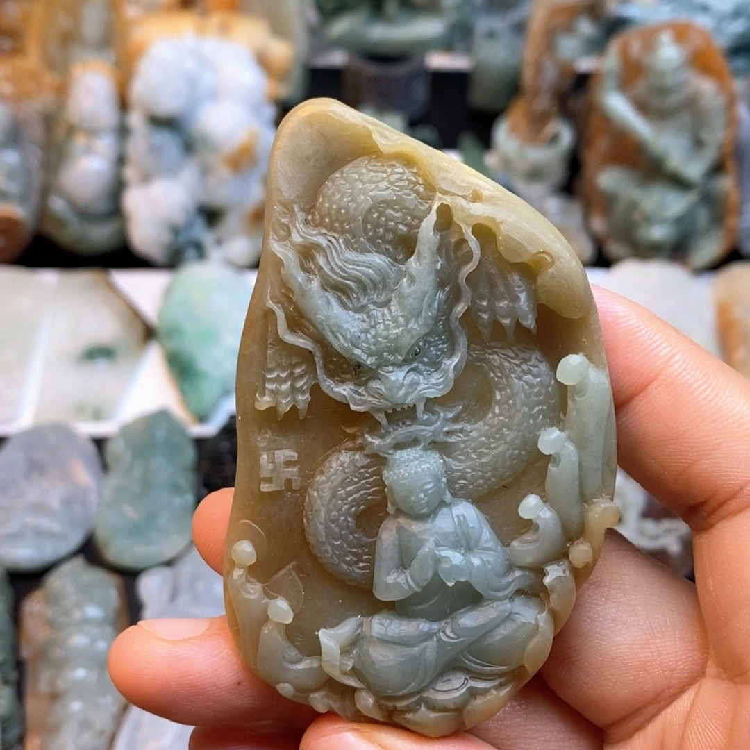 定制翡翠未镶嵌特色a货翡翠