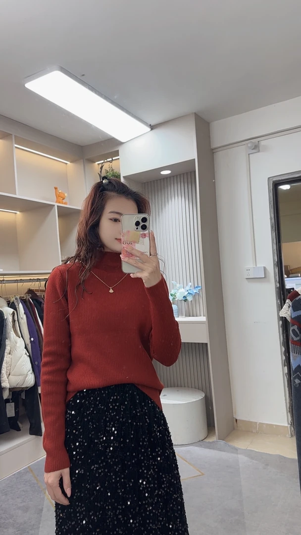 冬季新款寸领一体绒上衣8950