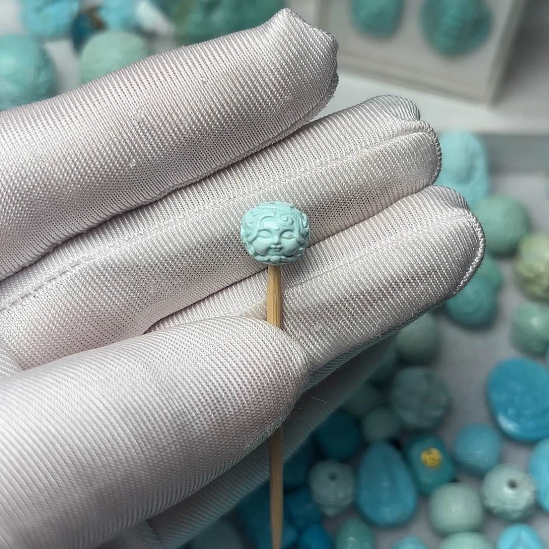 绿松石珠宝半成品未镶嵌