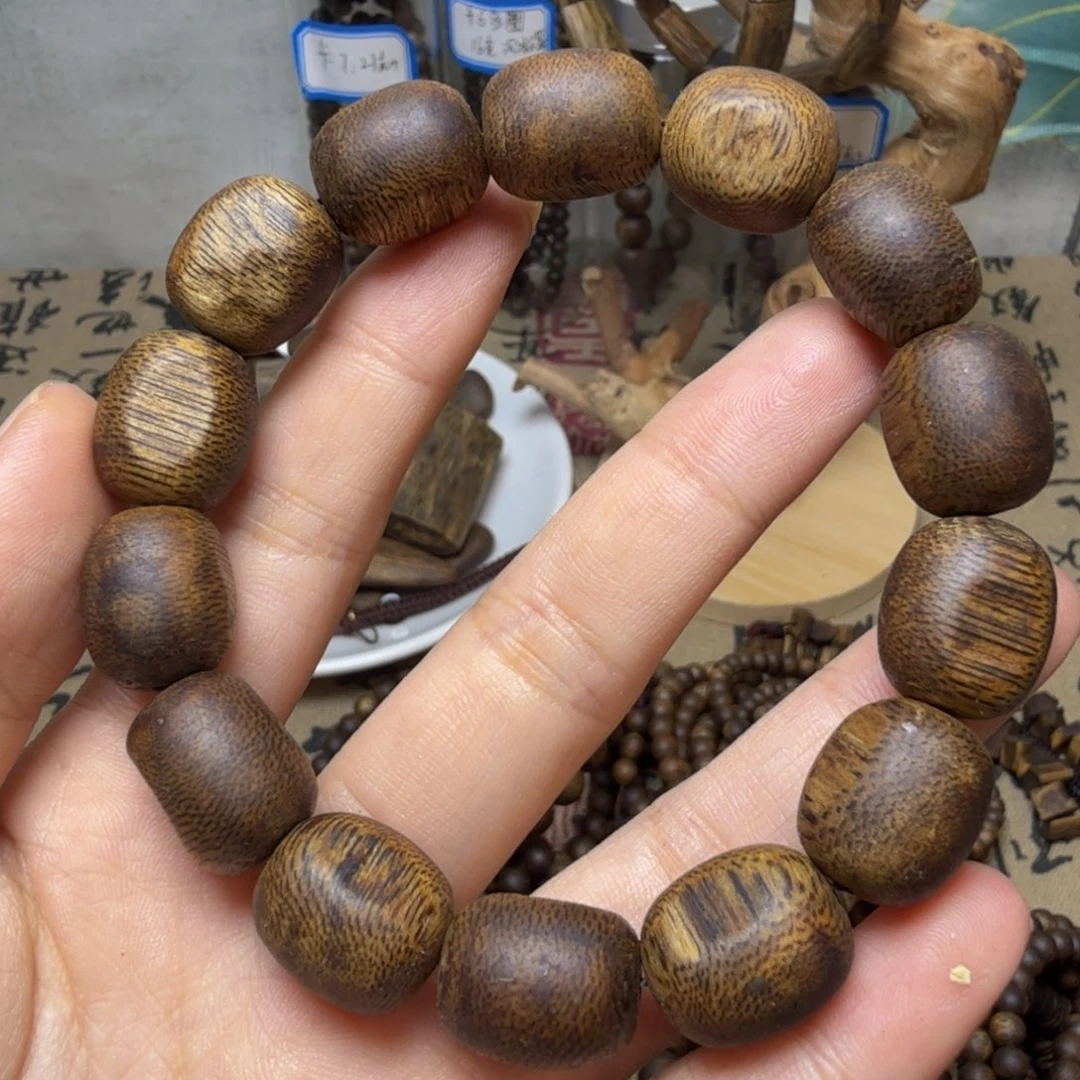 沉香碎屑沉香卡1.3留疤珠