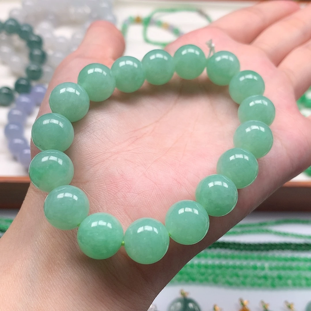 翡翠未镶嵌套链手链