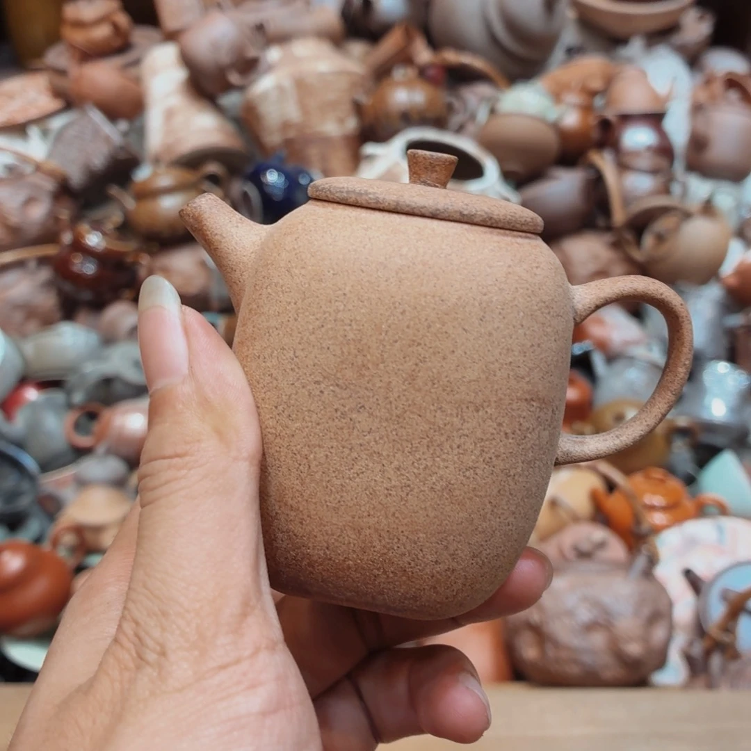 柴烧老岩泥手工茶器皿
