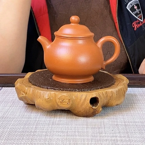 紫砂茶壶宜兴紫砂小煤窑朱泥160c c