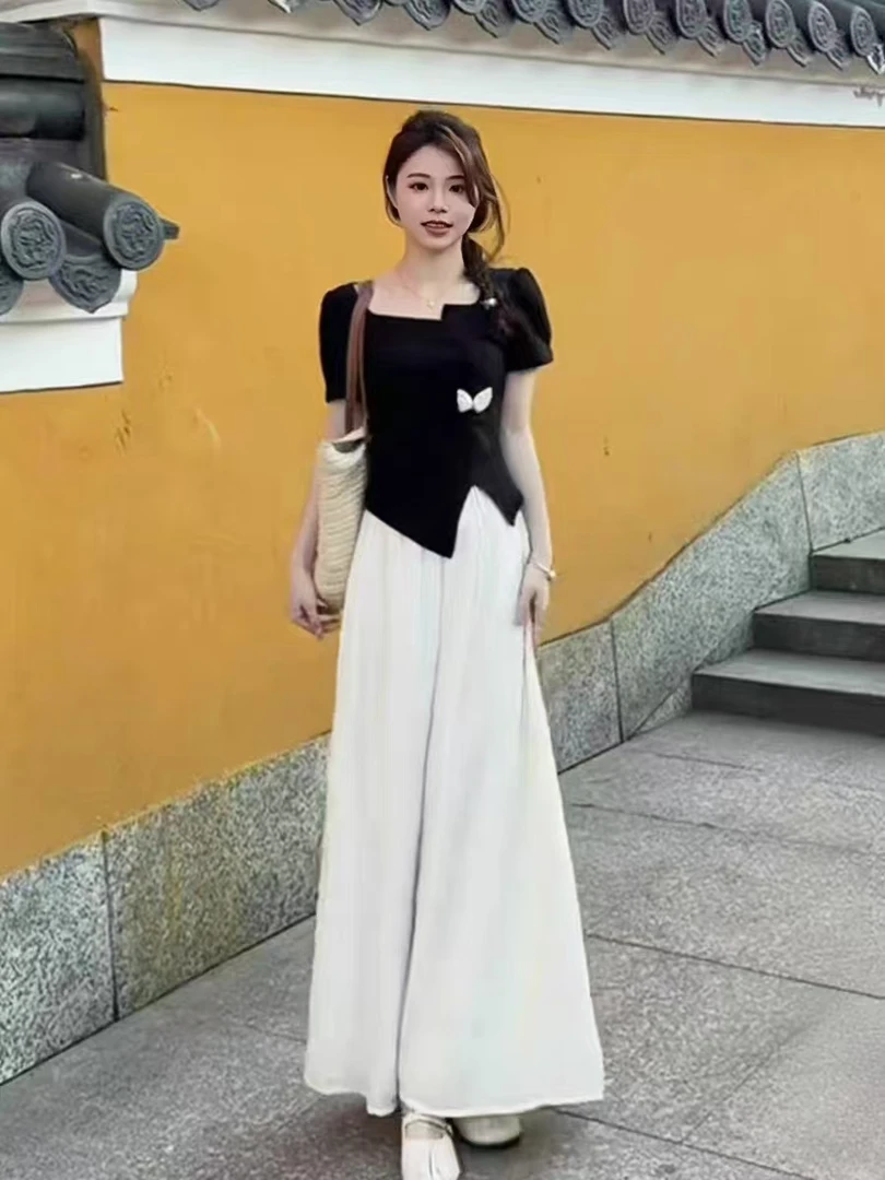 夏装搭配一整套轻熟小香风套装女高级感气质小众不撞款裤裙两件套