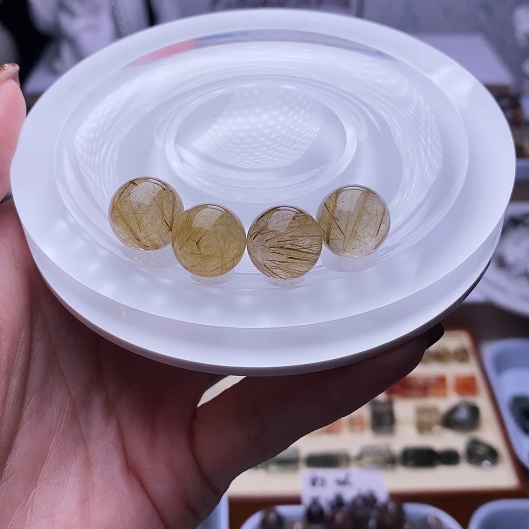 水晶天然水晶打孔不退不换未镶嵌