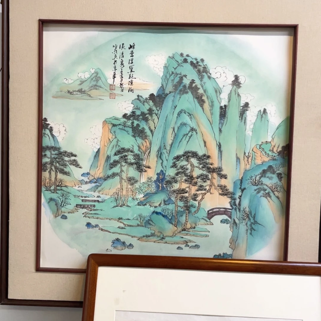 国画手绘国画，精品山水，有山有水