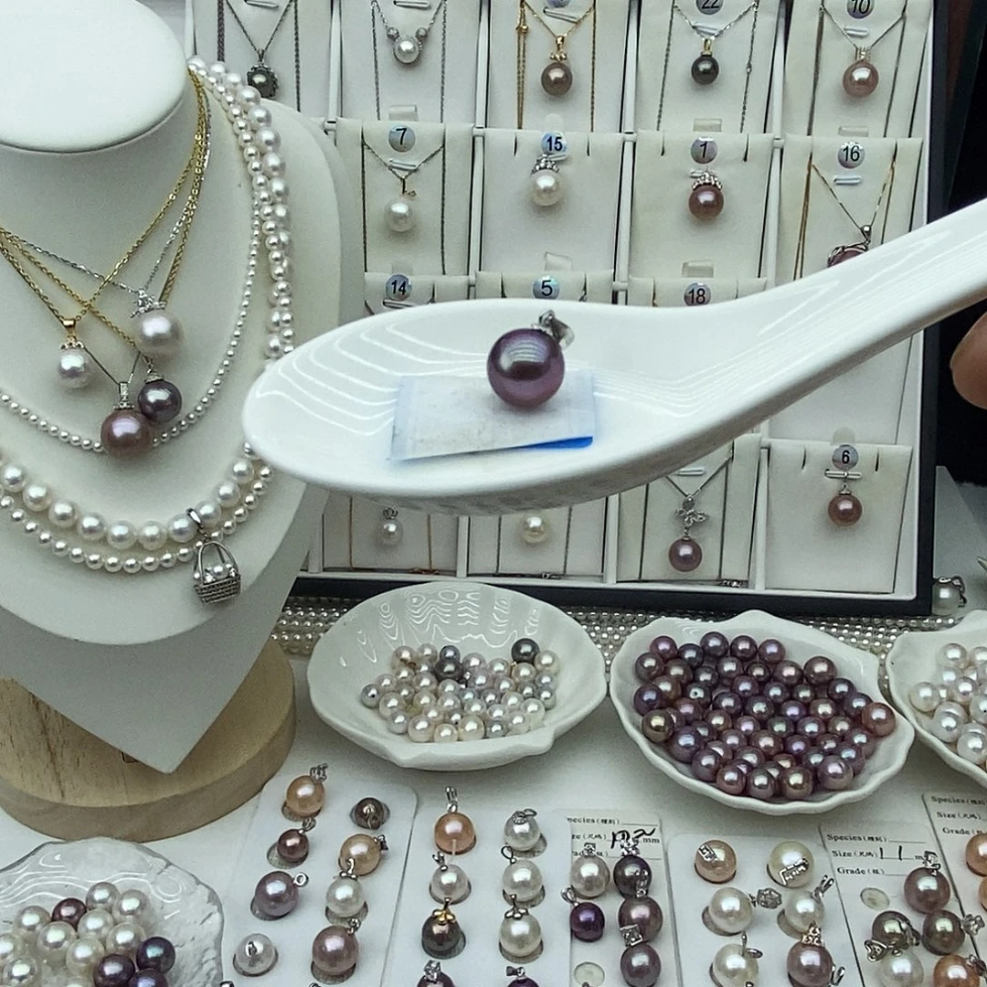 珍珠银S925镶嵌淡水珍珠