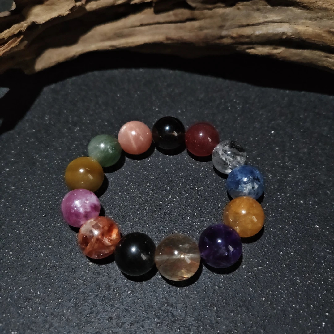 【黑胖珠宝】H1308 多色多宝手链多样性发其一