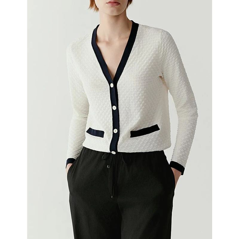 原厂孤品特价清！RB肌理提花开衫A134