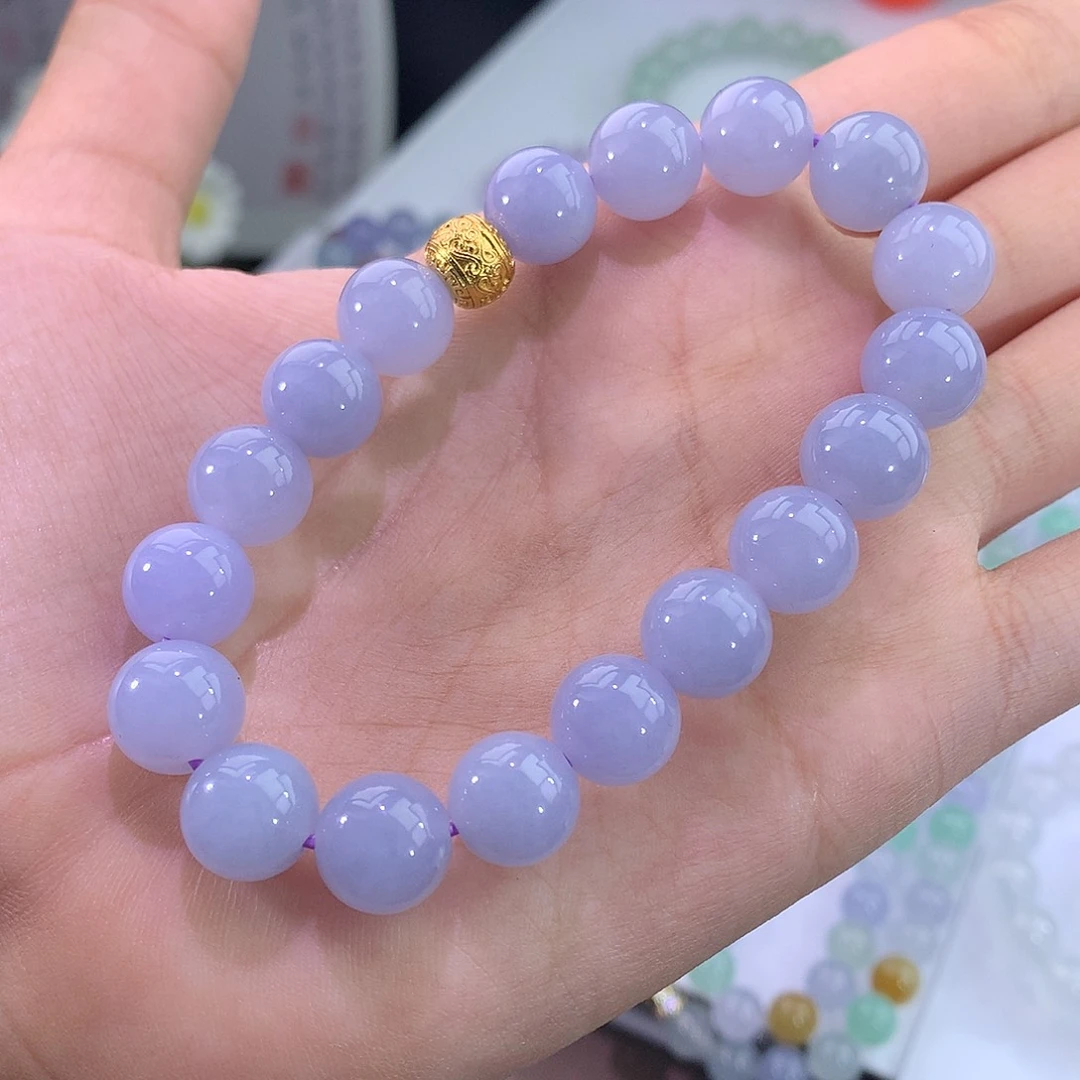 未镶嵌手链翡翠紫罗兰手串