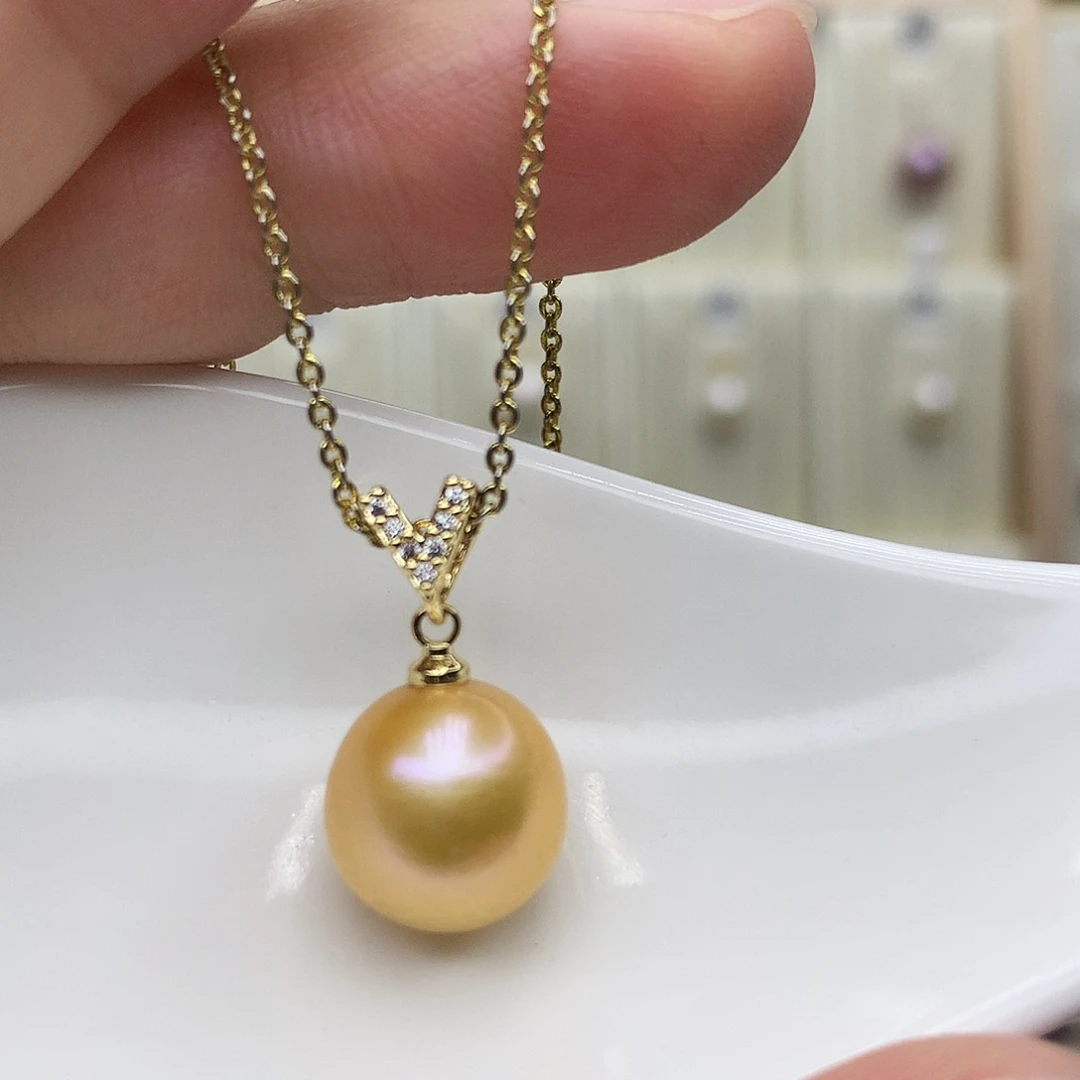 淡水珍珠吊坠(赠链)合金