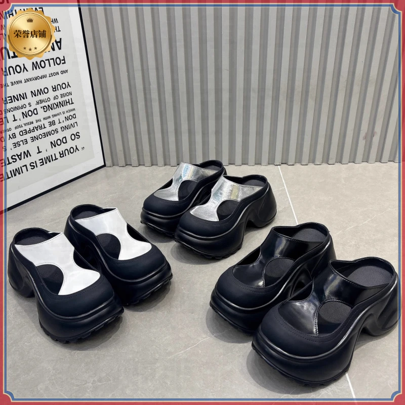 2025新款包头拖鞋女鞋夏季新款懒人穆勒半拖鞋洞洞鞋沙滩鞋凉拖鞋