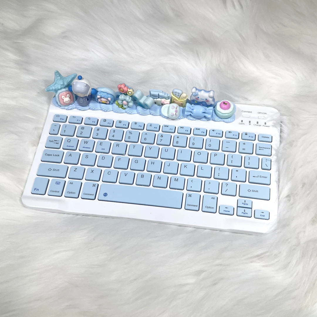 【主播现拆】饭团手工DIY奶油胶键盘