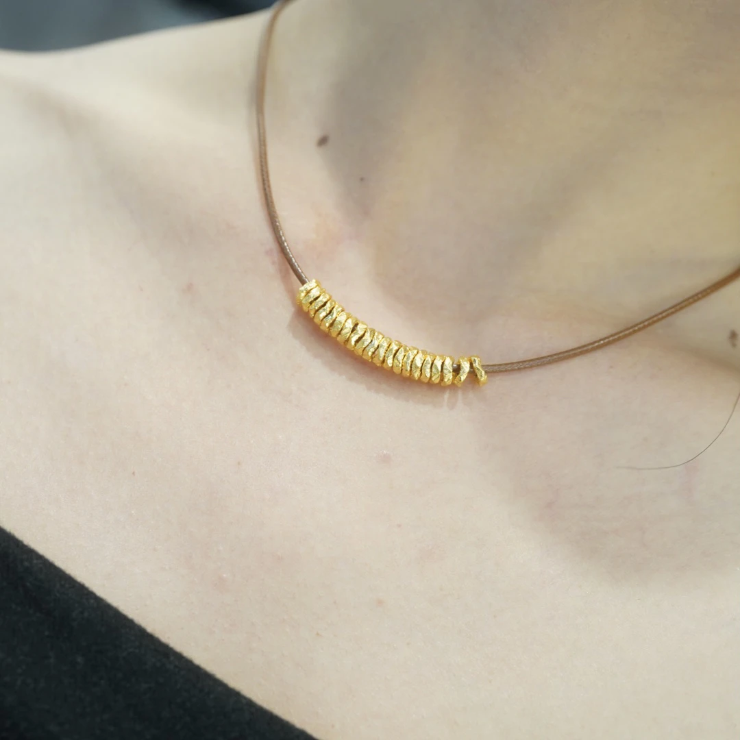 【宝诗曼珠宝】足金999盘缠大号配件卡6mm-7mm  （含绳20颗）