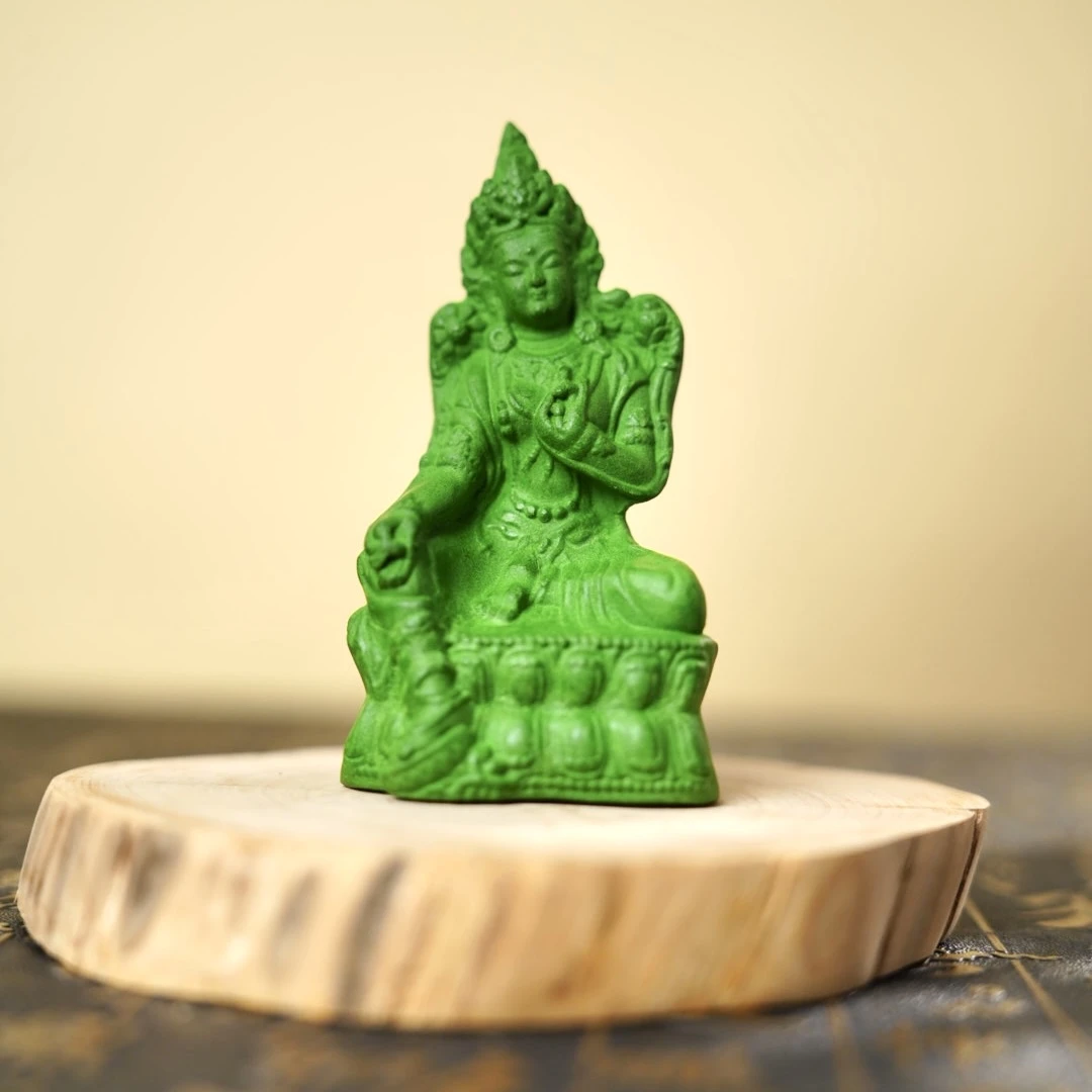 1【黄财神、绿度母】非遗合香珠摆件古法合香冷凝香手串非遗手工艺