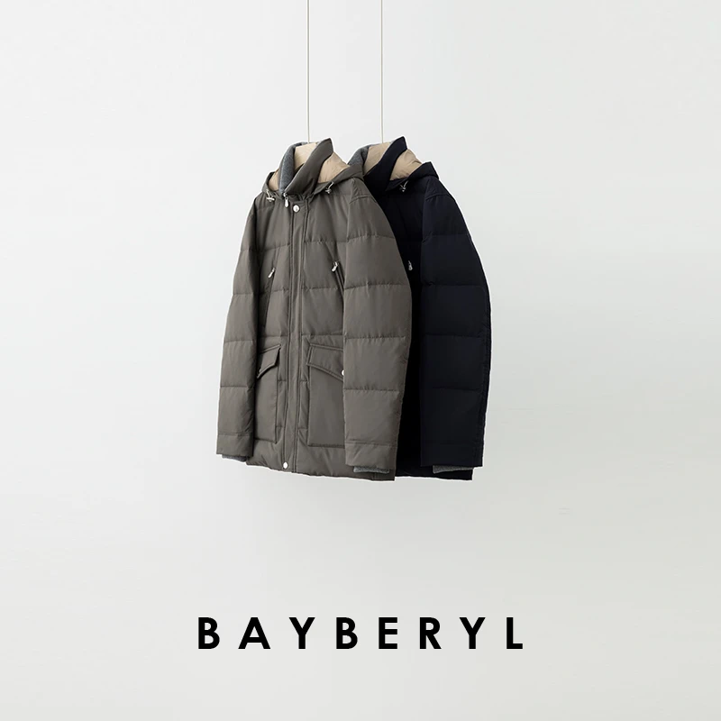 BAYBERYL老贝家属可拆连帽百搭时尚保暖冬羽绒服YRF5H2521-11/22