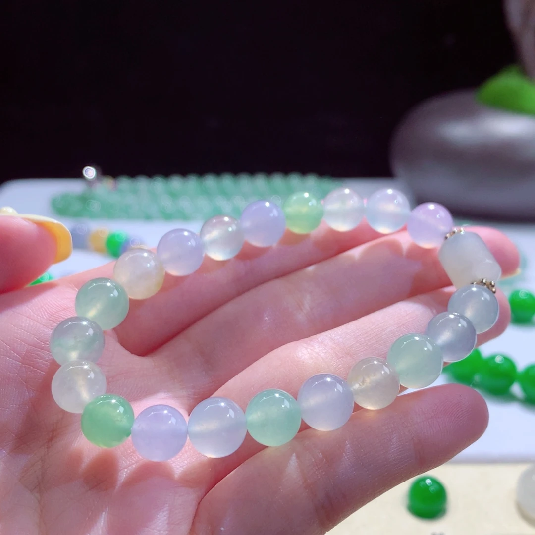 翡翠未镶嵌手串天然翡翠