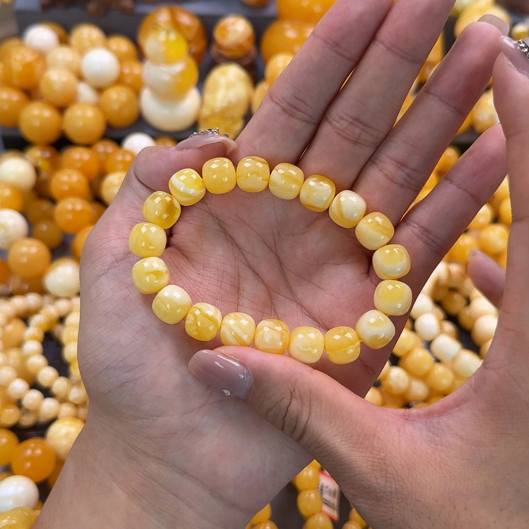 蜜蜡未镶嵌珠宝奇石同料11mm