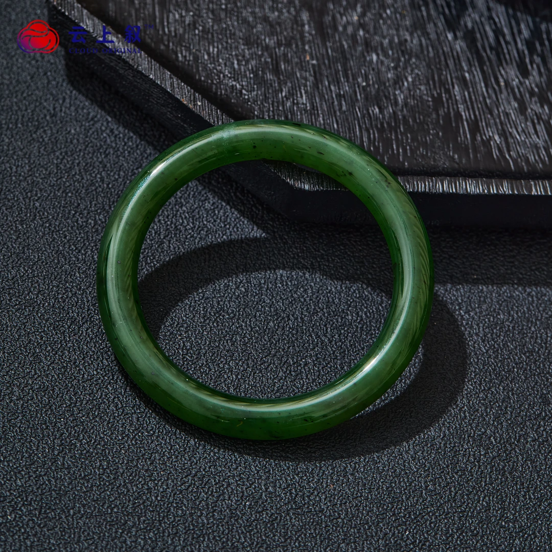 【云上叙】27 QJDXYMD40200031 和田玉碧玉手镯-多样性发一