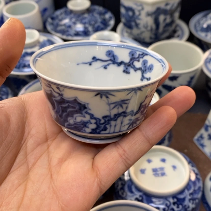 【闪购商品】景德镇青花主人杯