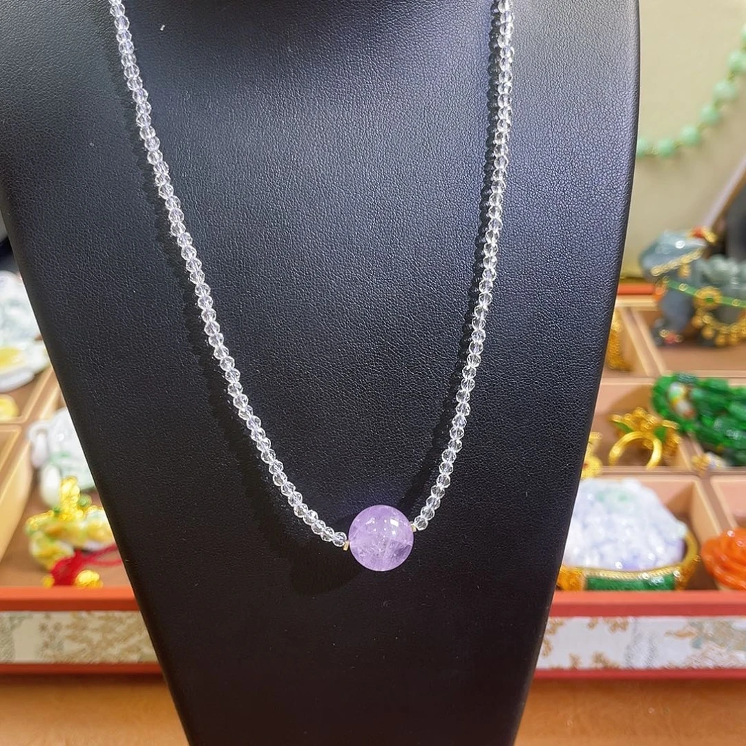 翡翠未镶嵌项链炸