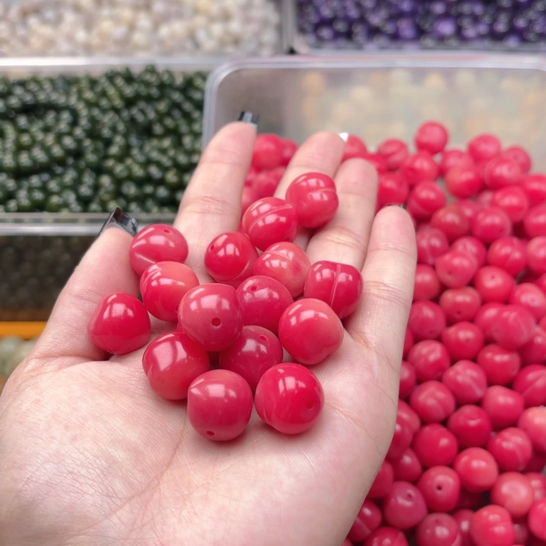 白玉菩提吊坠a16mm15颗 干磨屁桃
