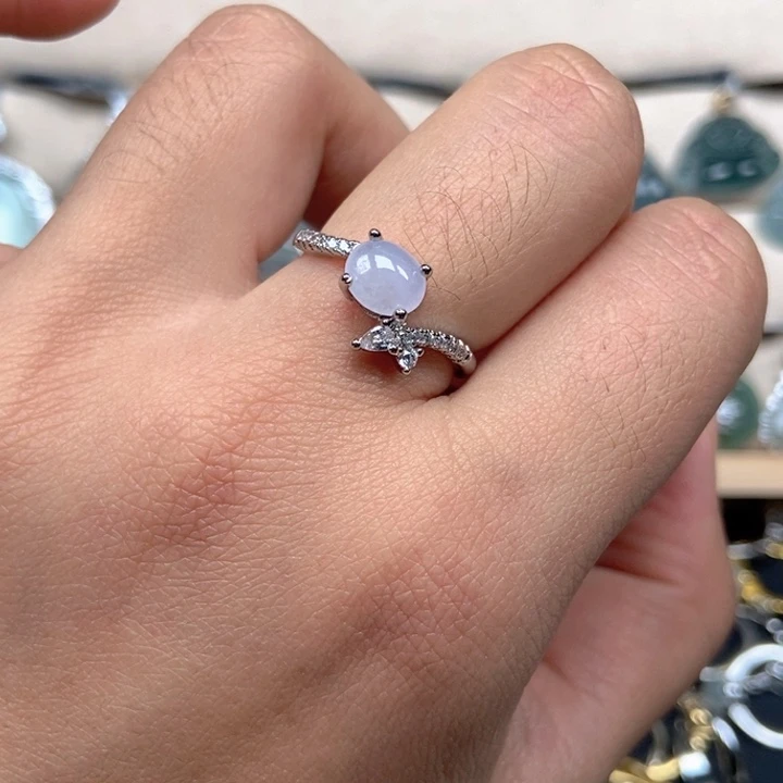 翡翠未镶嵌戒指戒指