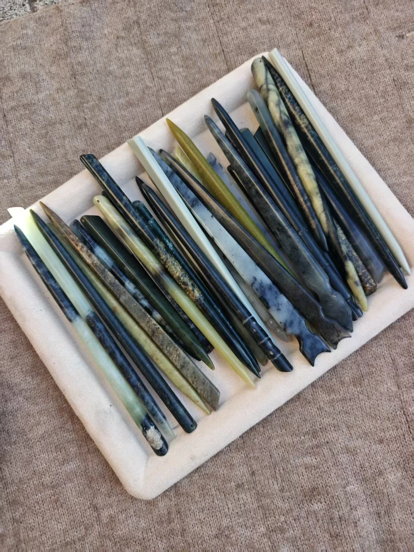 天然玉发簪摆件家具饰品 多样性发其一