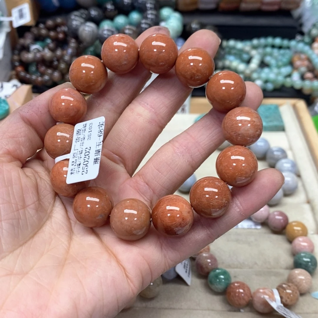 硅化珊瑚（珊瑚玉）手链未镶嵌?**?237