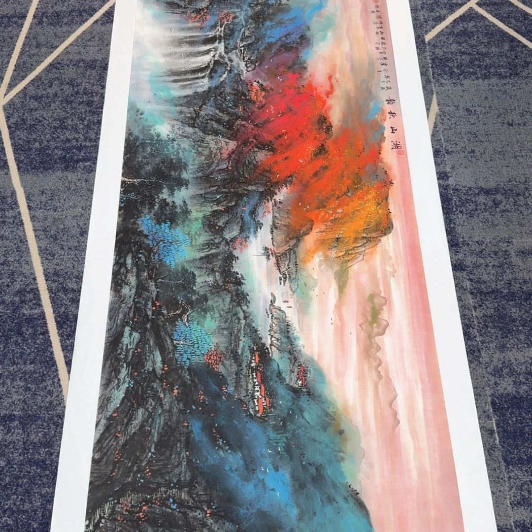 国画国画作品山水花鸟