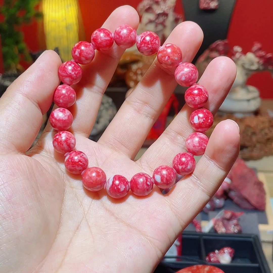 *****天然辰砂原石卡11手串38.8克