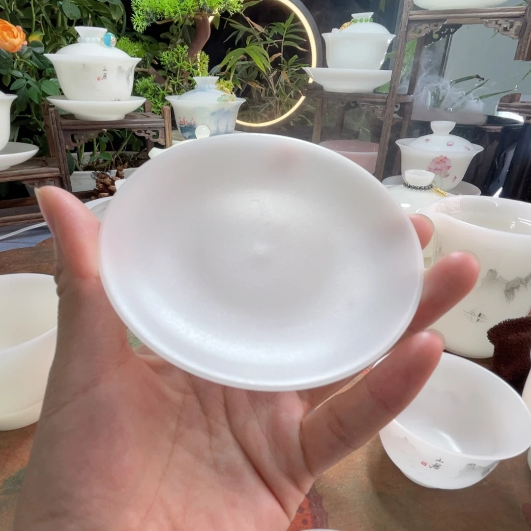 岳***大冰晶璞玉素烧杯垫6个