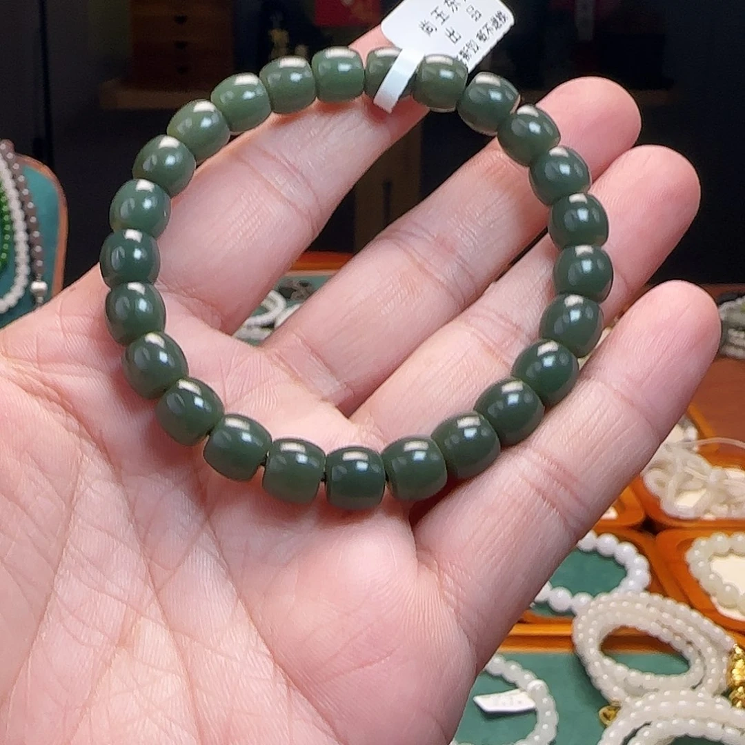 和田玉未镶嵌手链