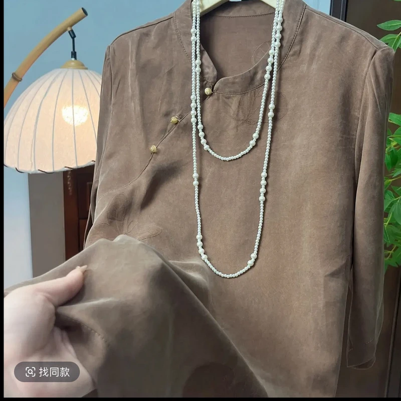 4015【绘檀】夏季新款新中式高定上衣