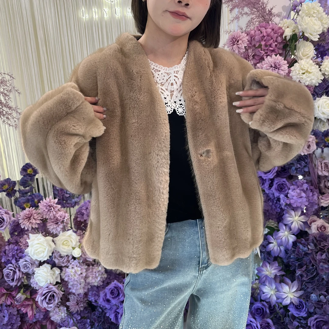 李园家2号店-毛毛外套588157-长度60公分左右