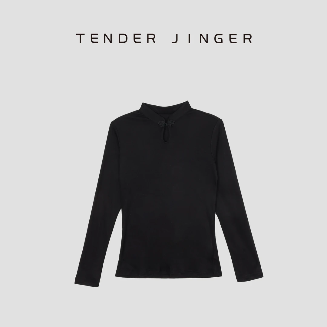 Tender Jinger【黑标】小立领桑蚕丝醋酸国风小衫 T51LAN80078