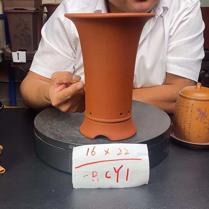 紫砂花盆货号一只CY1