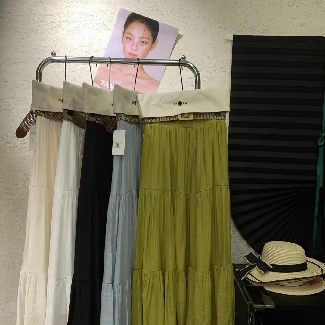 『雨美 Show』8876夏季百搭麻料半裙