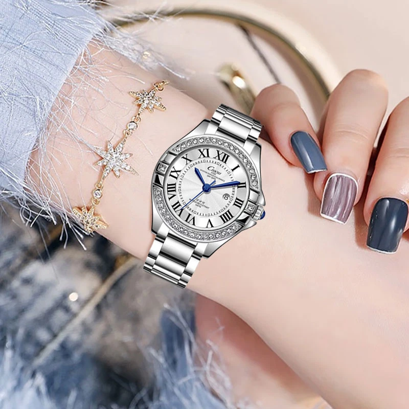 新气球系列女表红轮高档简约百搭女士气质手表女款时尚防水腕表