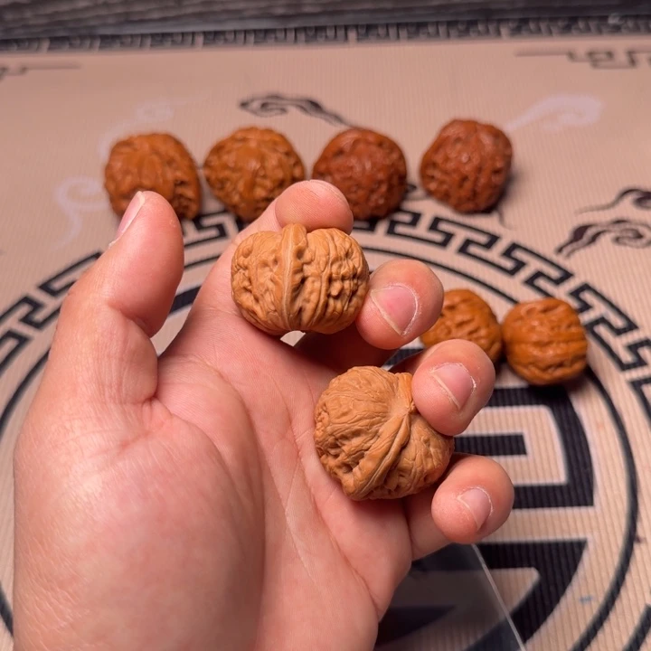 禹***电吊坠龙脊菩提元宝核桃