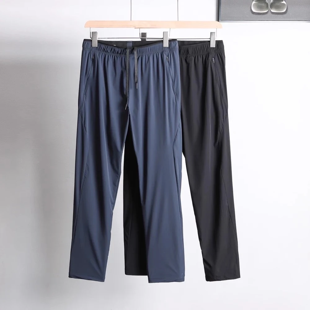 SC23401轻量冰感透气慢跑长裤男子户外夏季薄款高弹运动速干裤