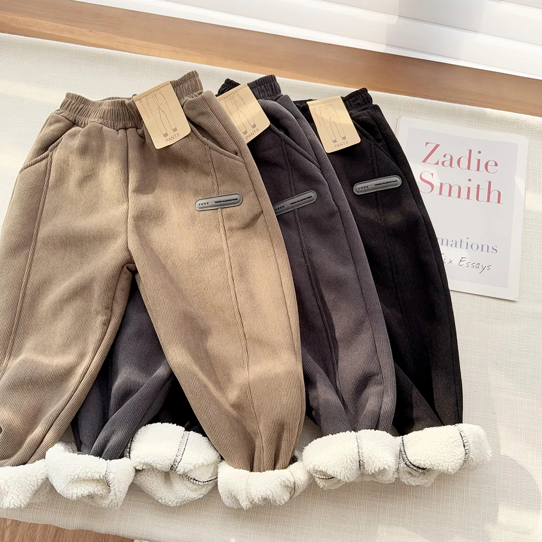 中大童灯芯绒休闲裤时尚百搭款洋气裤子潮童24683