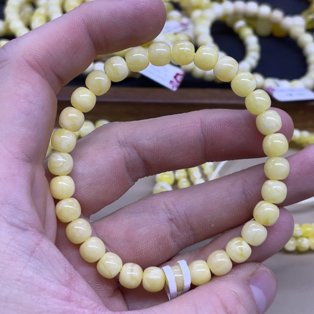 琥珀未镶嵌手链精工老型手串