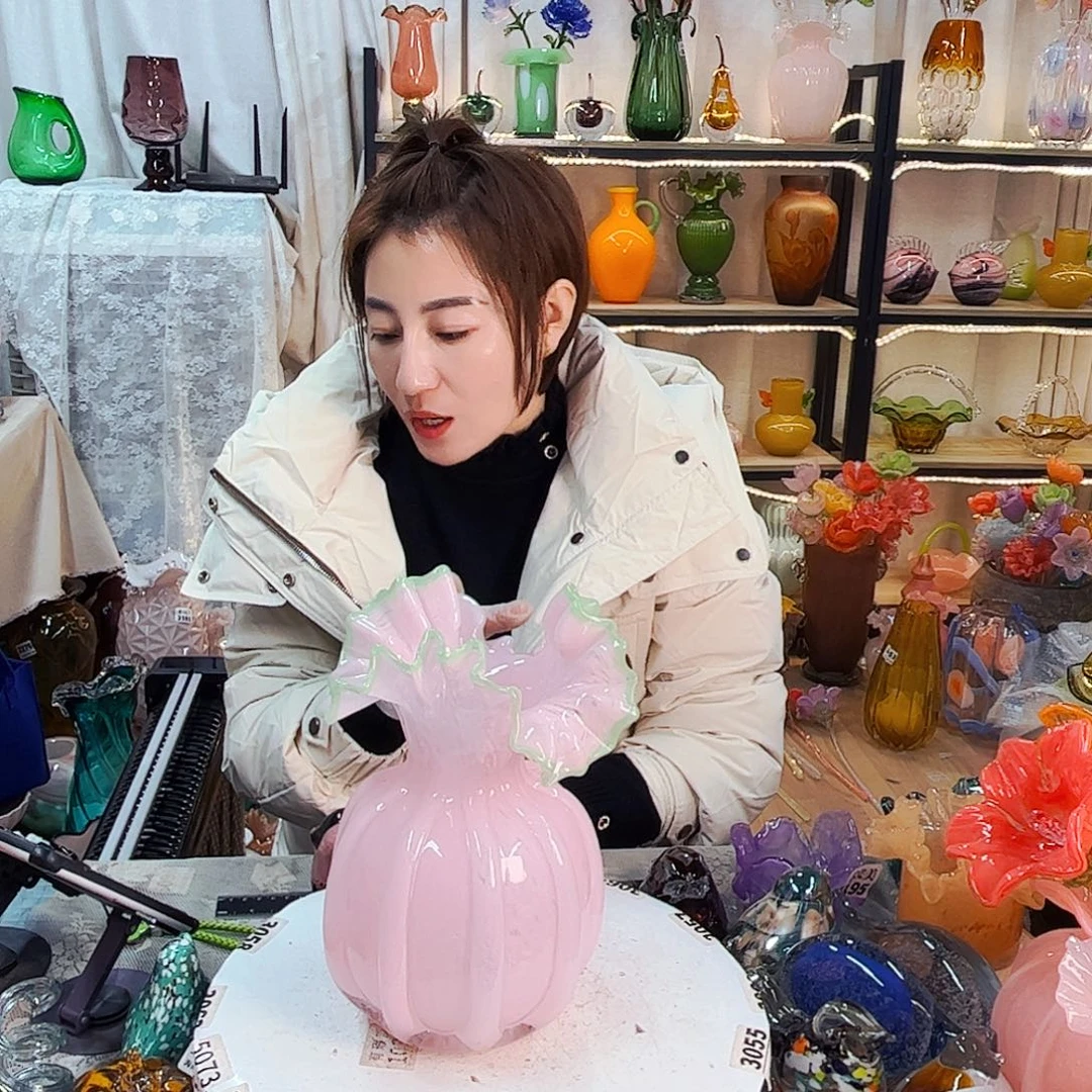 大福袋瓶福利家悦琉璃工艺品不完美